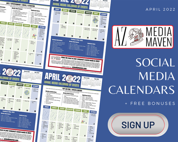 April Social Media Calendar Signup