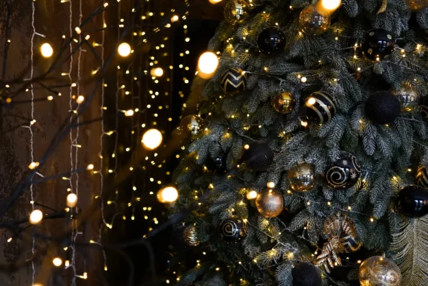 Sparkling holiday decorations