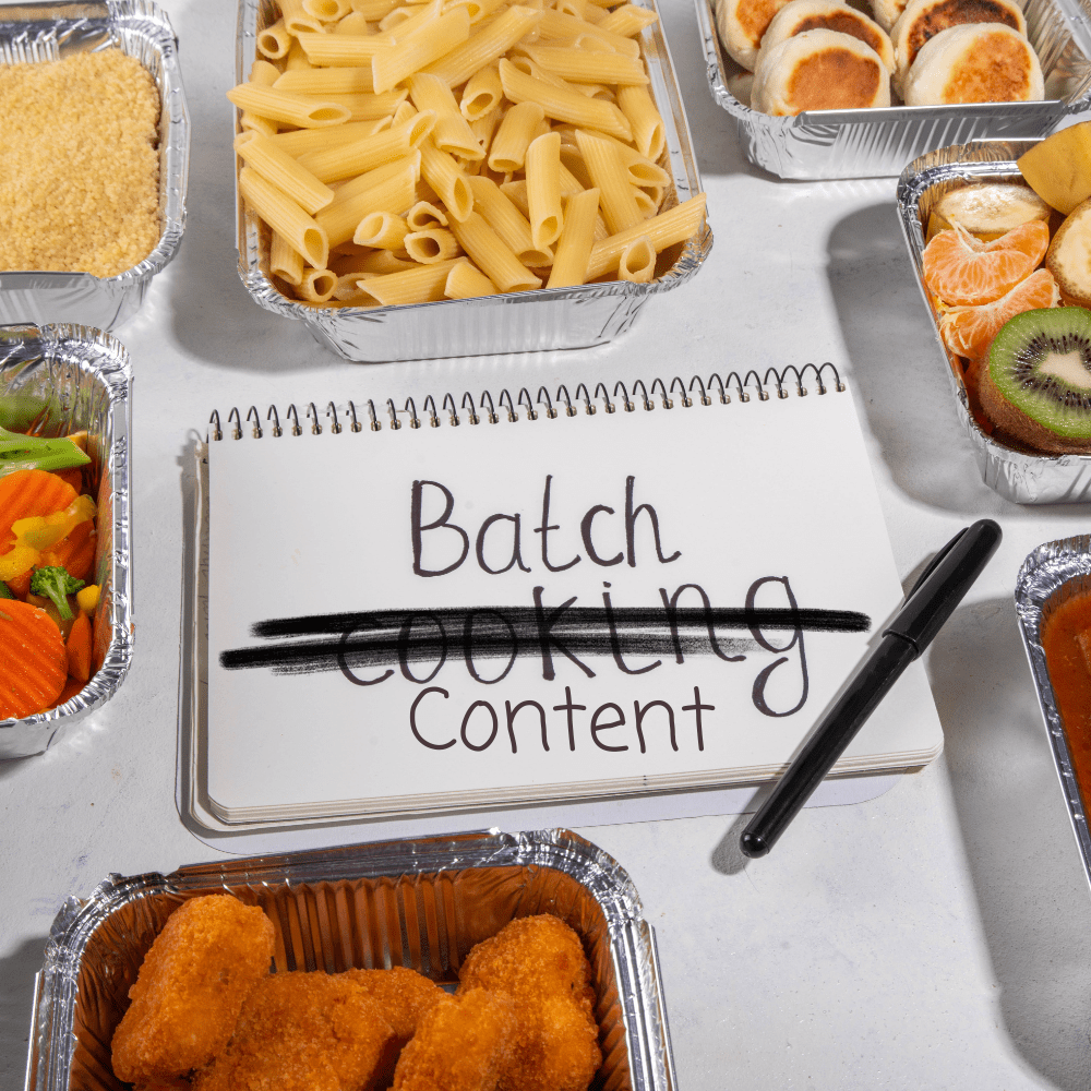 batch create social media content